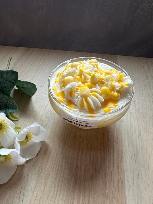 Dessertkerze in Glasschale